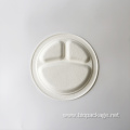 Compostable round bagasse plate 9